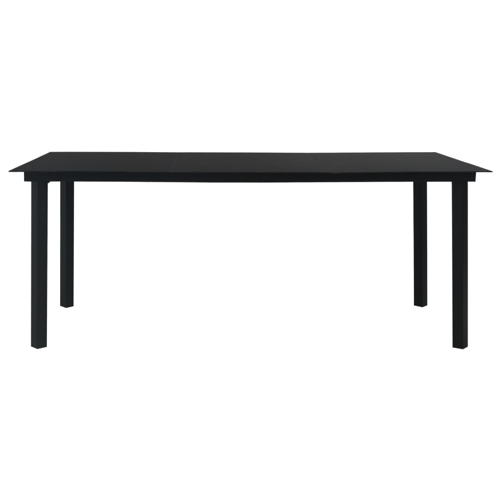 Salon De Jardin 7 Pcs Rotin Pvc Noir