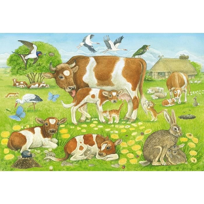 Schmidt And Spiele Puzzle Enfant - Familles D'animaux - 3x48 Pcs