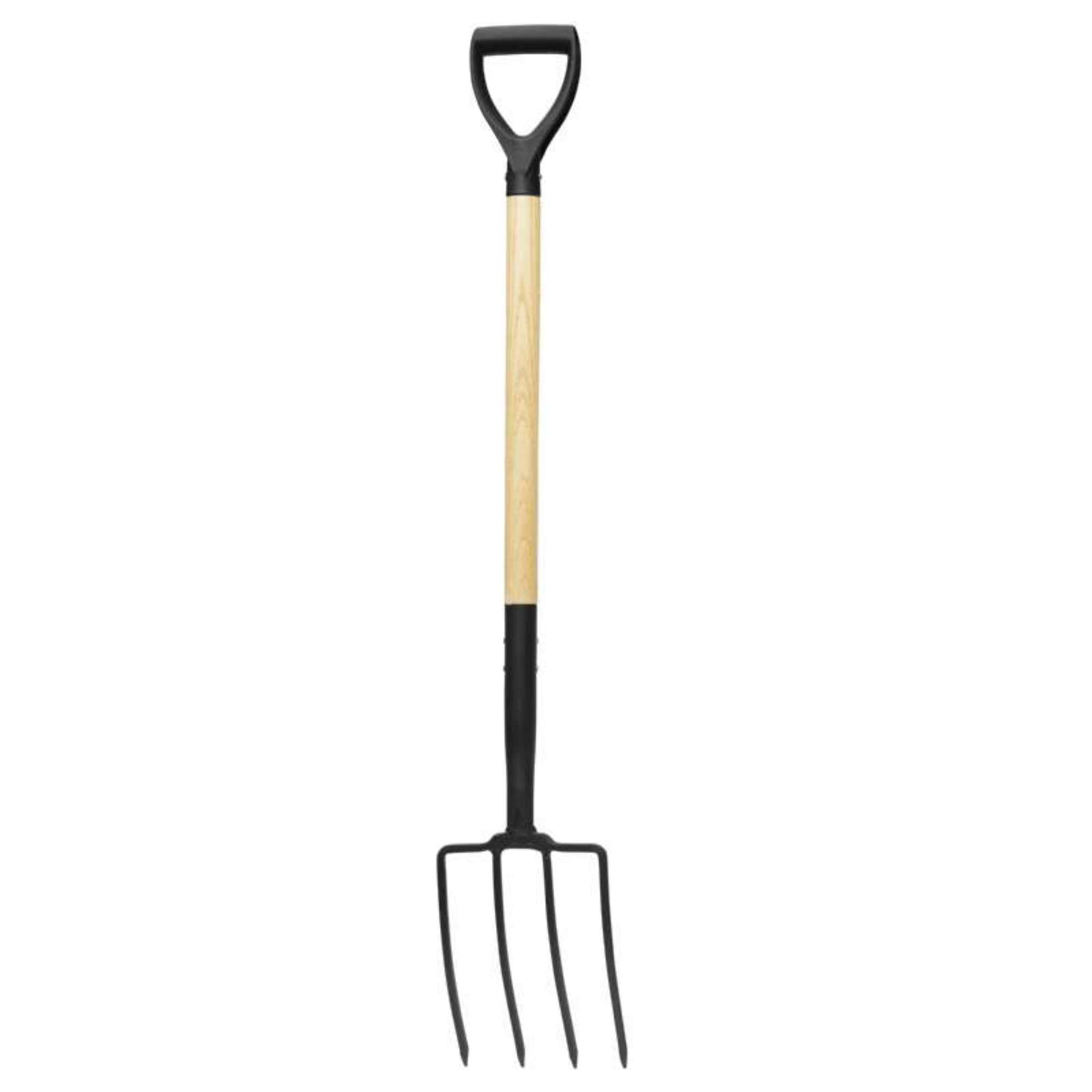 Fourche à Bêcher KADAX, Acier Carbone, Poignée Ergonomique D, 4 Dents - Jardin