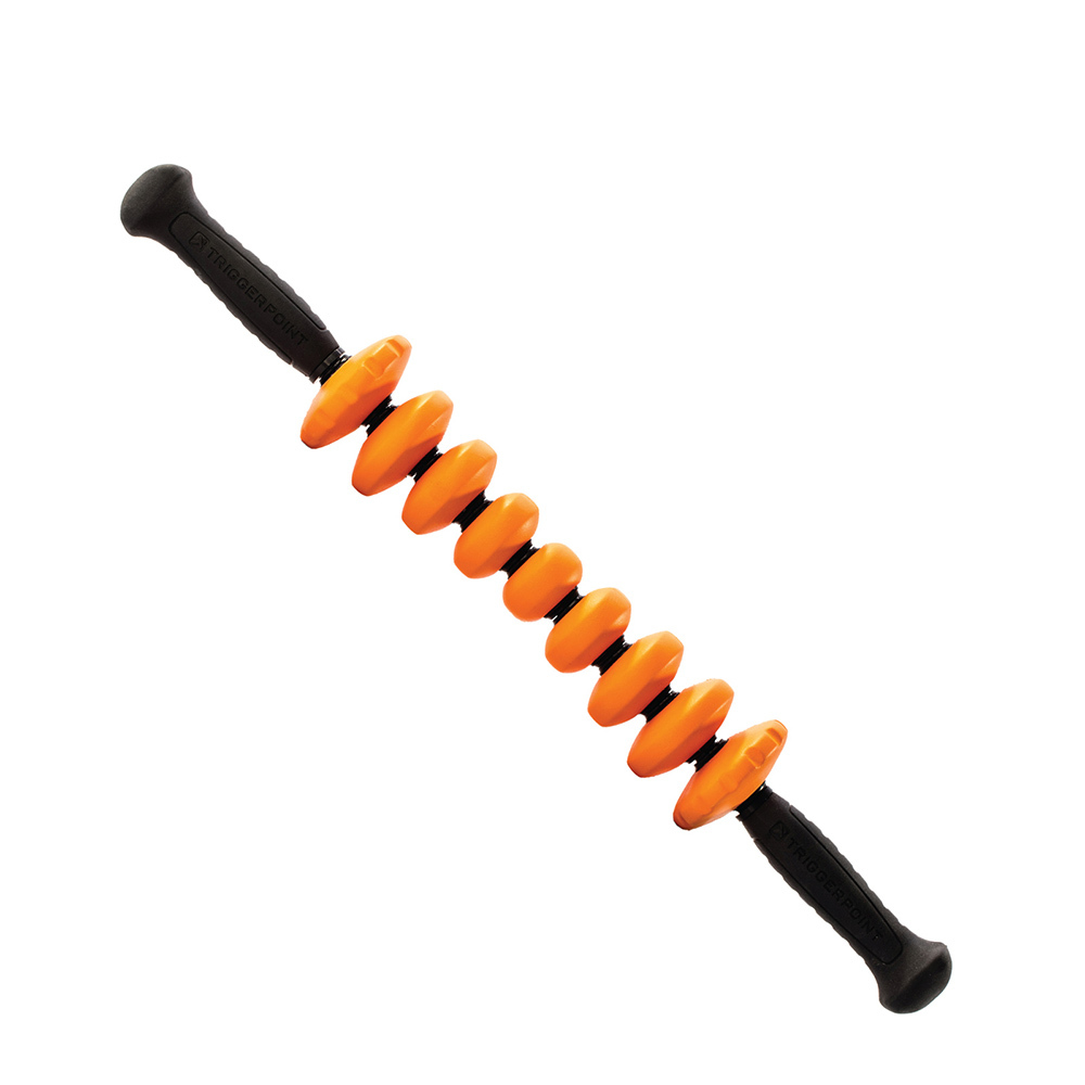 Ручний масажний ролер STK Contour, Trigger Point, 50 см, помаранчевий.