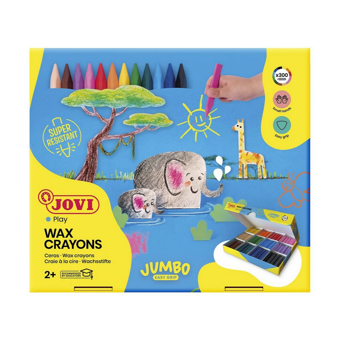 Crayons Gras De Couleur Jovi Jovicolor Caisse 300 Unités