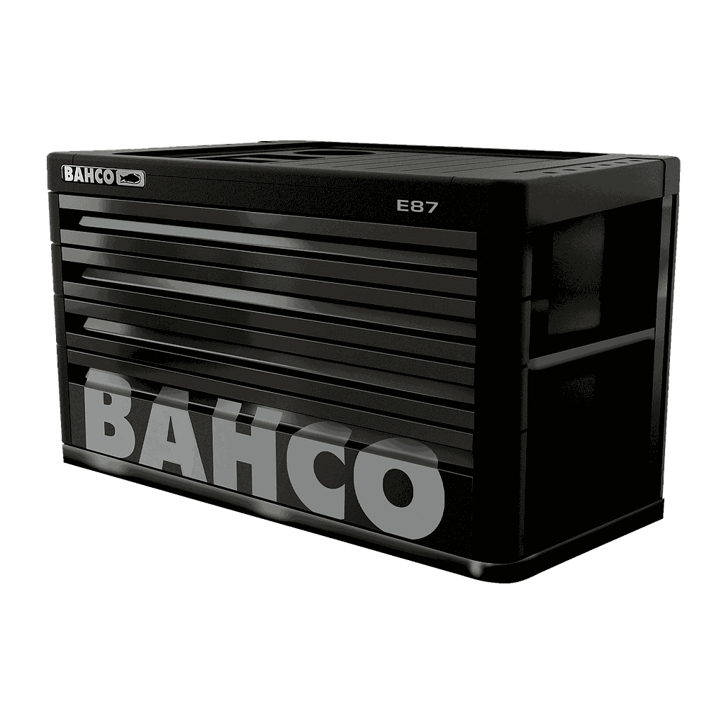 Coffre > Premium E87 Noir Avec 4 Tiroirs Charge 400 Kg 690 X 510 X 402 Mm 1487k4black Bahco