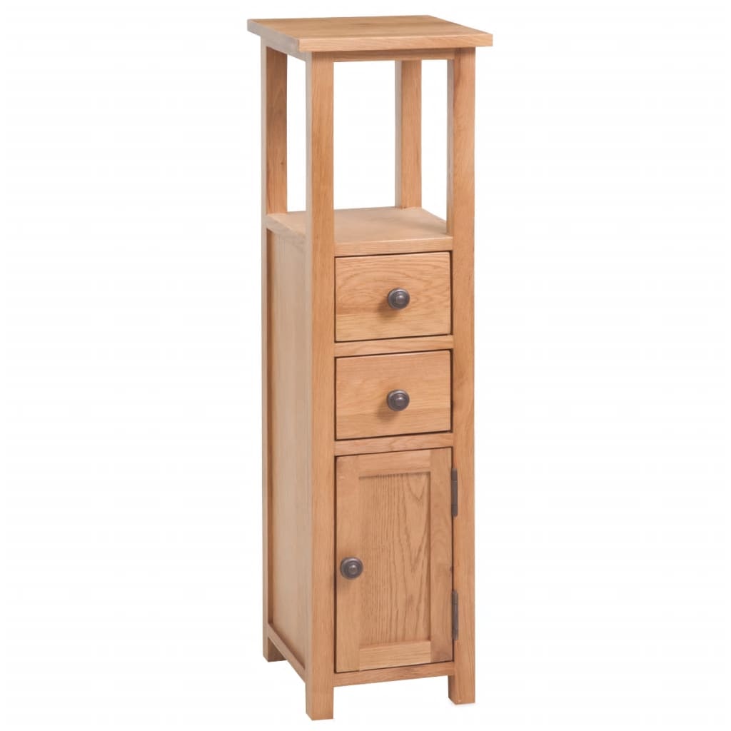 Étagère D’angle 26 X 26 X 94 Cm Bois De Chêne Massif