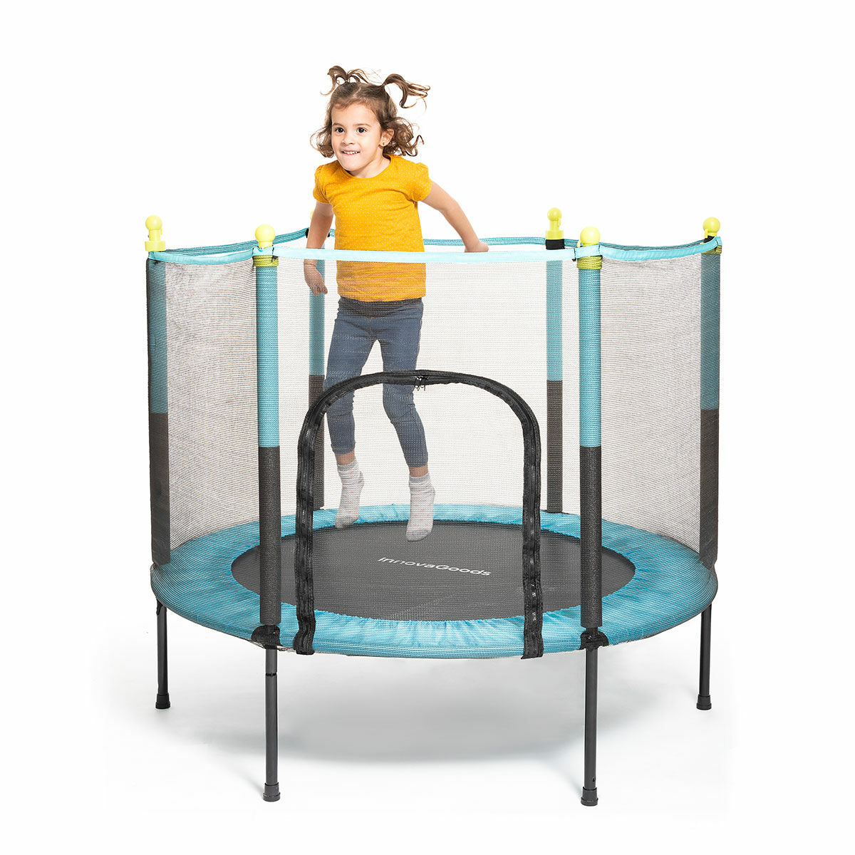 VirtuFit Trampoline avec filet de sécurité - Noir - 183 cm - Avec fermeture éclair