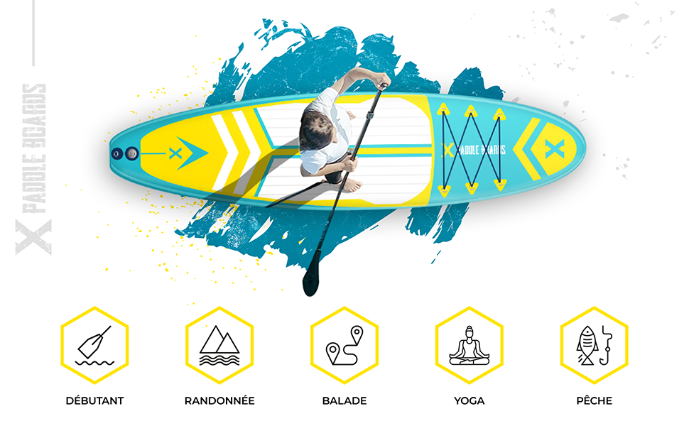 Paddle Gonflable Enfant X Paddle Boards Ripper ( 250 X 71 X 10 Cm)