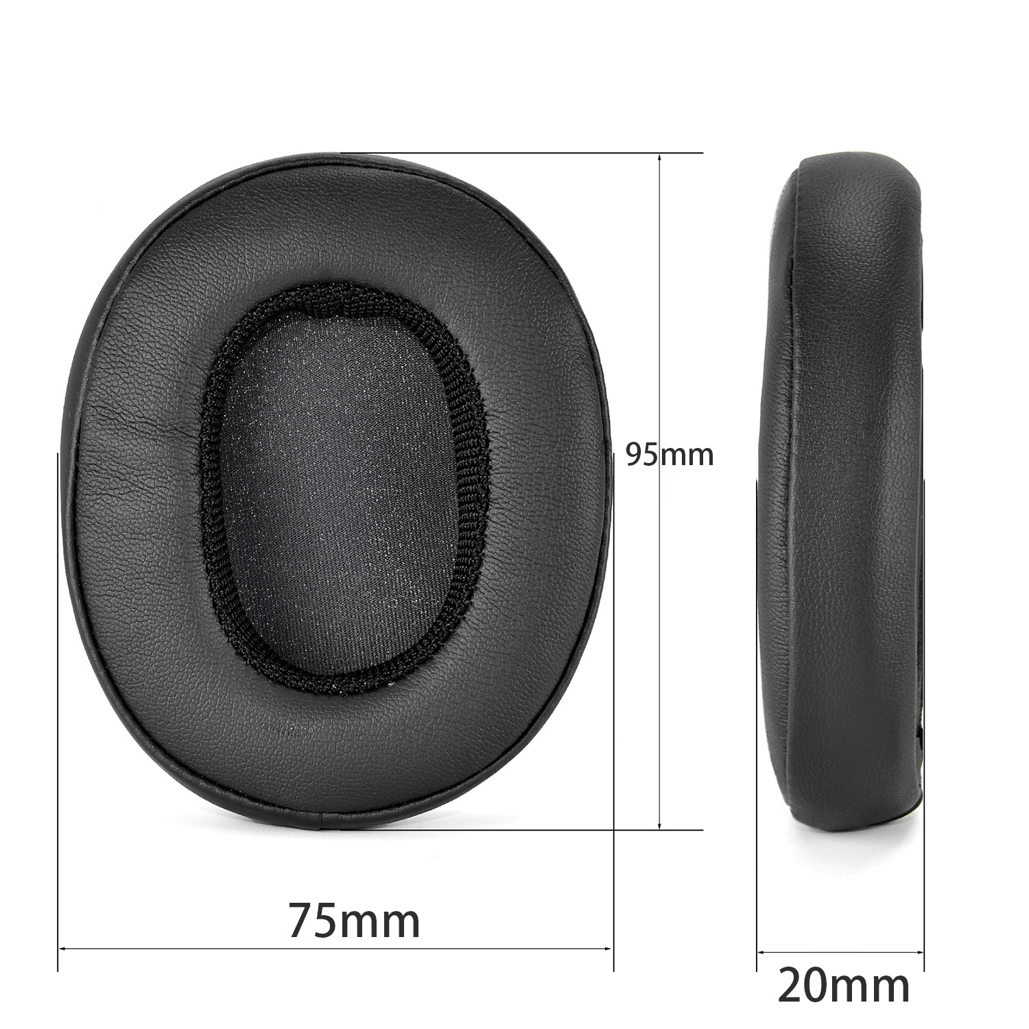 Coussinets D'oreille Pour Skullcandy Crusher Wireless/crusher Anc/hesh3 Black
