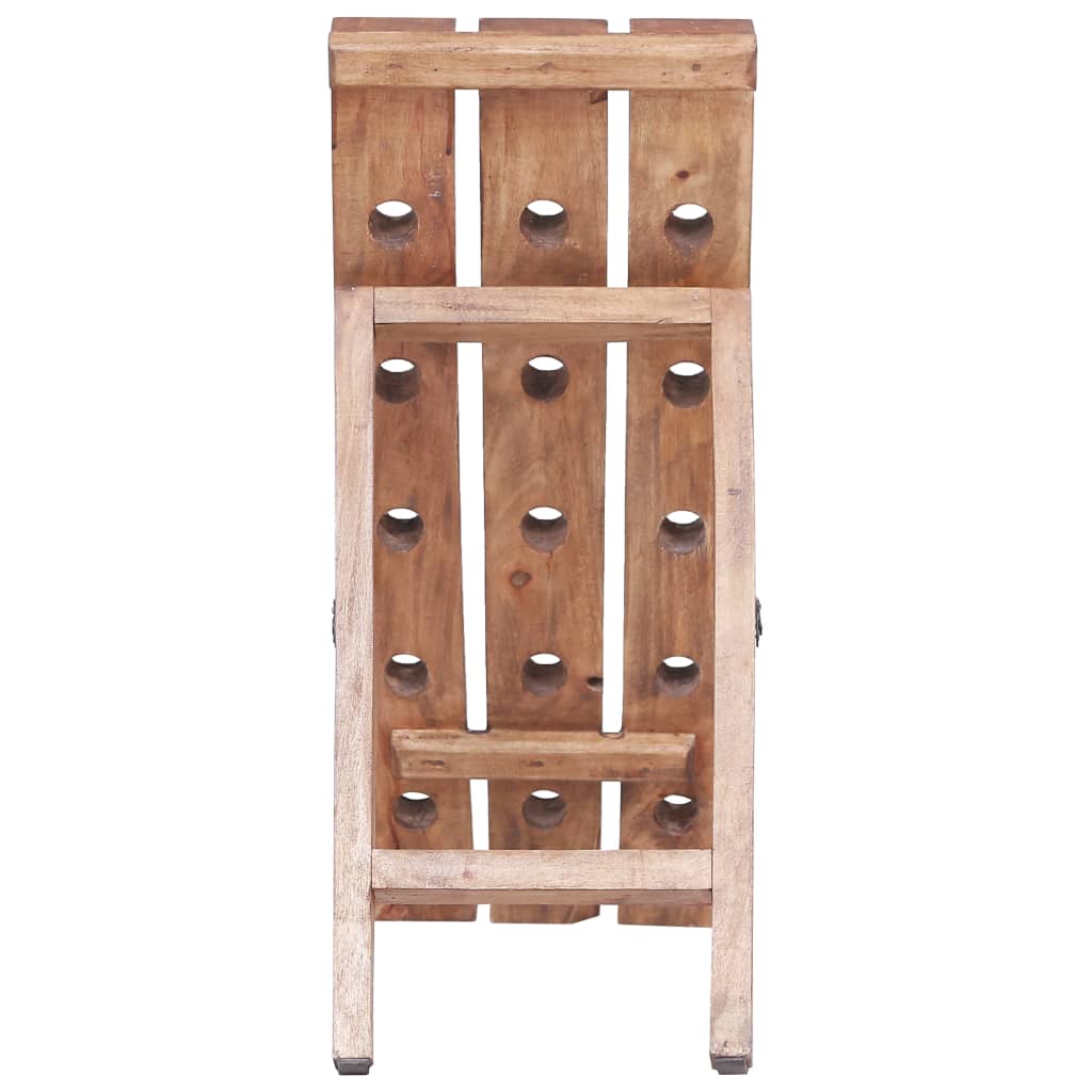 Casier À Bouteilles 15 Bouteilles 26x50x70 Cm Bois Récupération