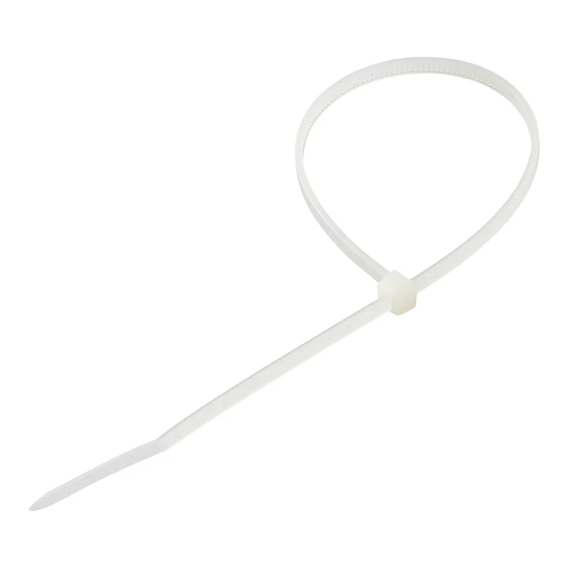 Colliers De Serrage 200x2,5mm 100 Pièces Blanc