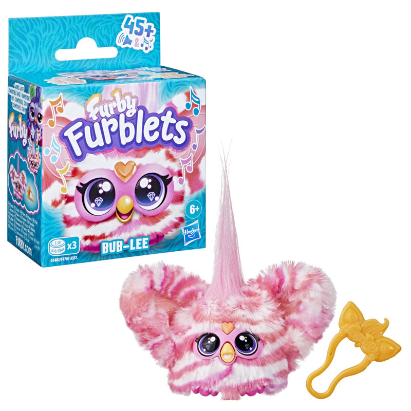 Furby Hfrg14025x2 Clip-On Plush Toy,N/A,6 Years And Above,Multicolor