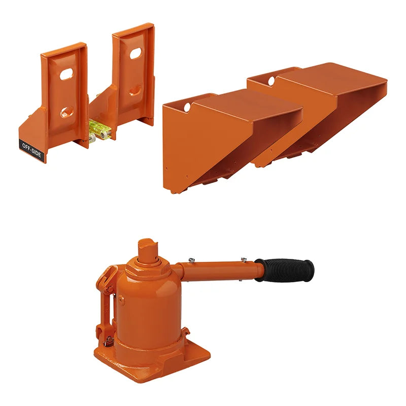 Kojack Cric Hydraulique Caravane Avec Niveau À Bulle Pour Double Essieux