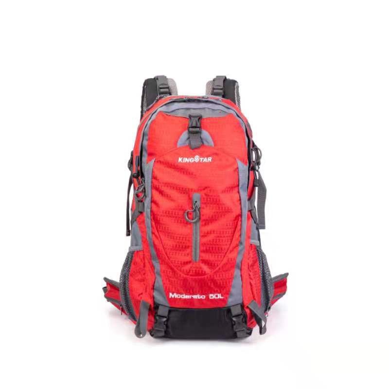 King Star Water-Proof Lightweight Travel Hiking Backpack Daypack-50L - Red