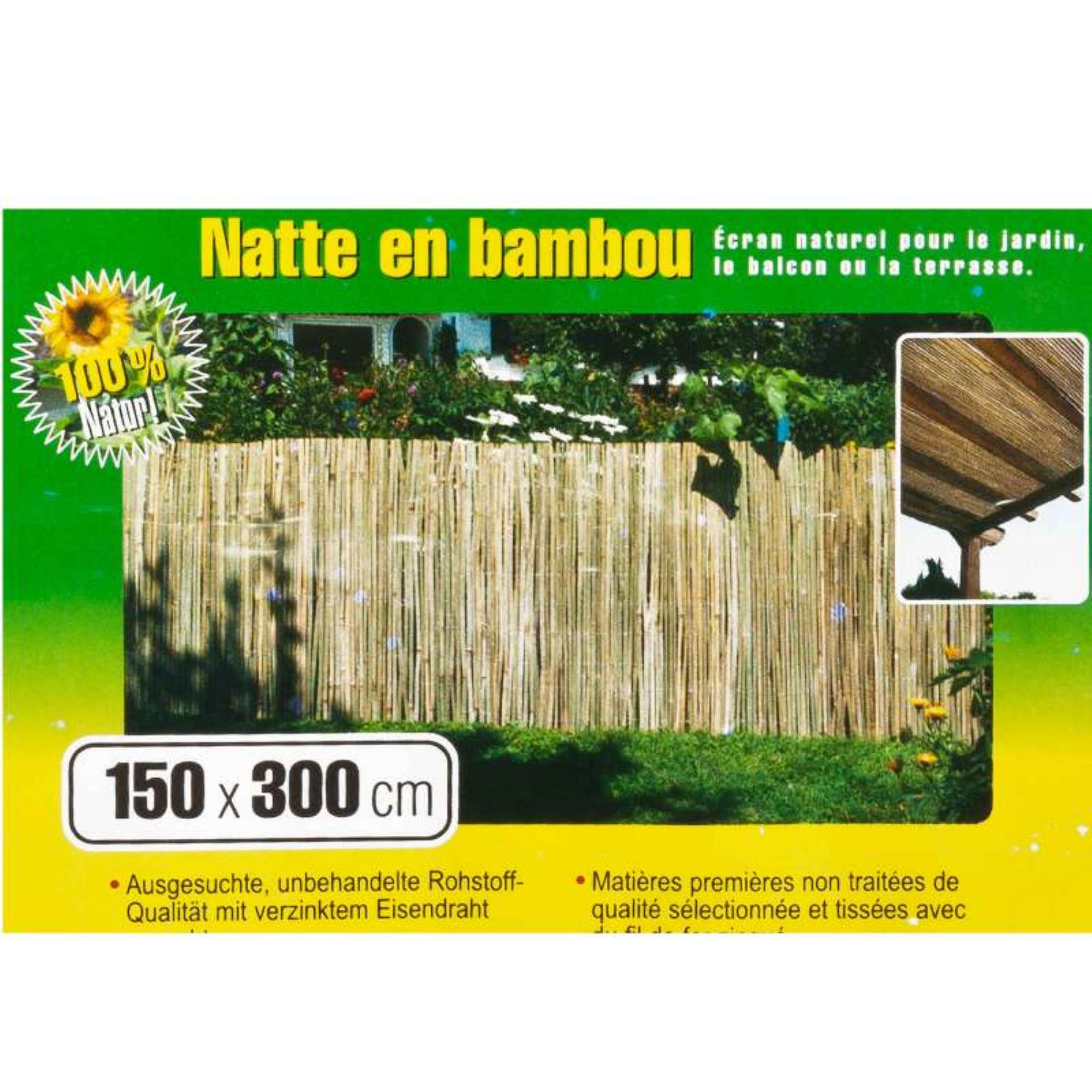Natte Brise Vue Bambou 1.5x3m