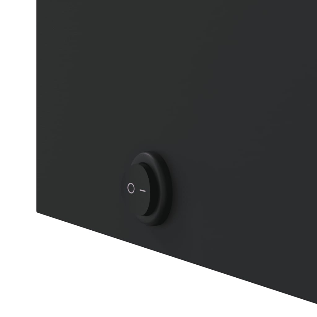 Armoire De Salle De Bain À Miroir | Armoire De Toilette | Meuble De Rangement Avec Led Noir 45x13x52 Cm