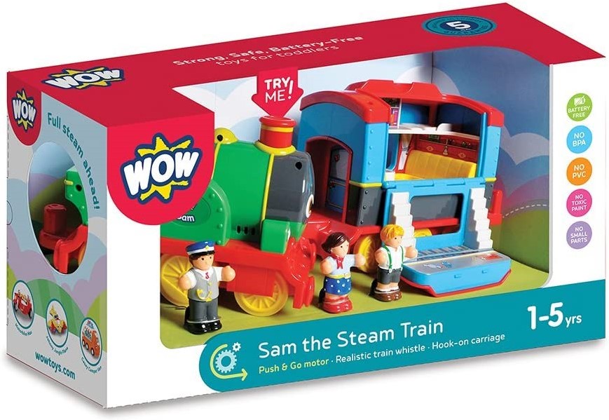 Wow Toys Sam Le Train À Vapeur