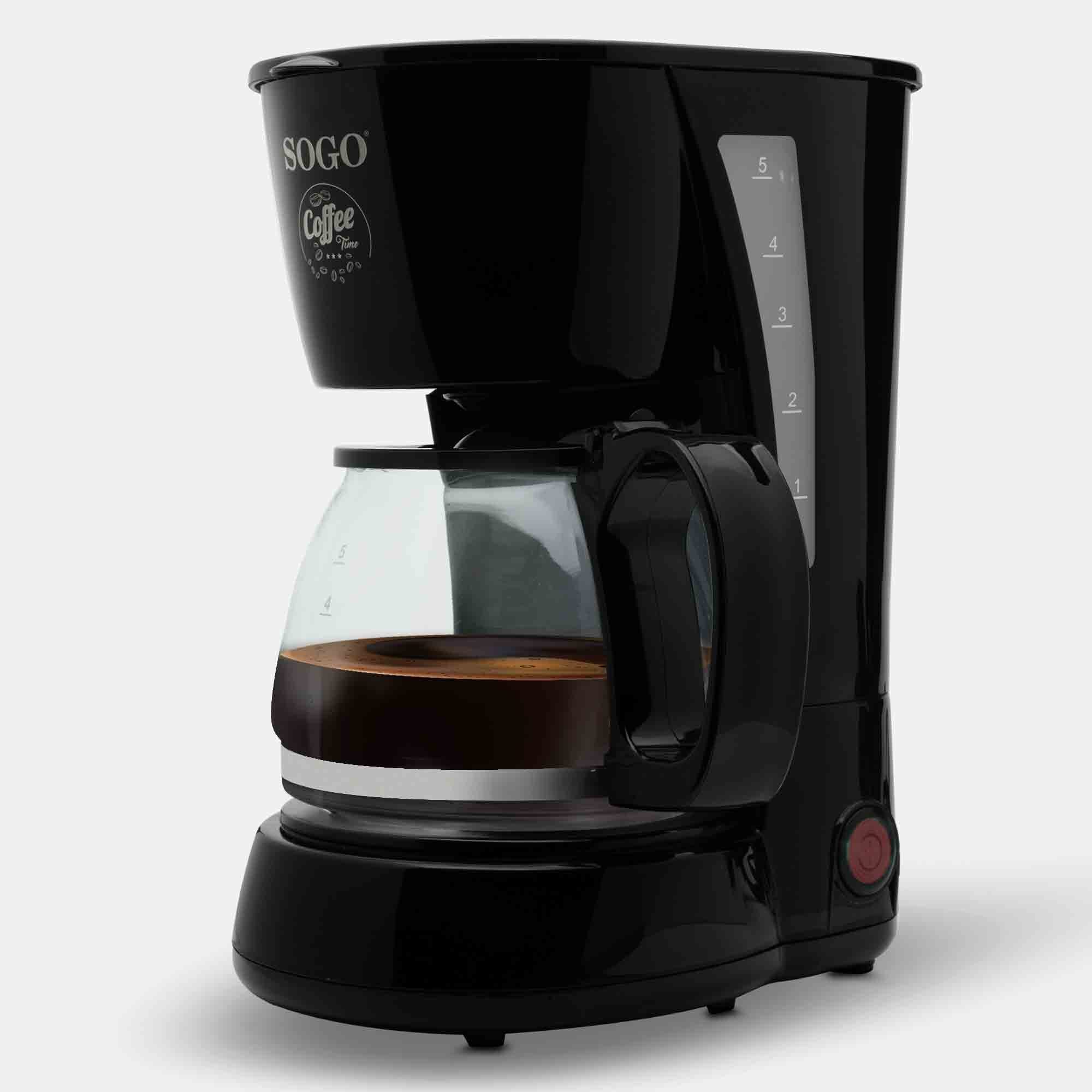 SOGO Macchina da Caffè Americano a Goccia 4 Tazze 0.6L 650W con Filtro Permanente