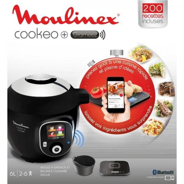 Moulinex Cookeo Connect Multicuiseur intelligent, Capacité 6 L