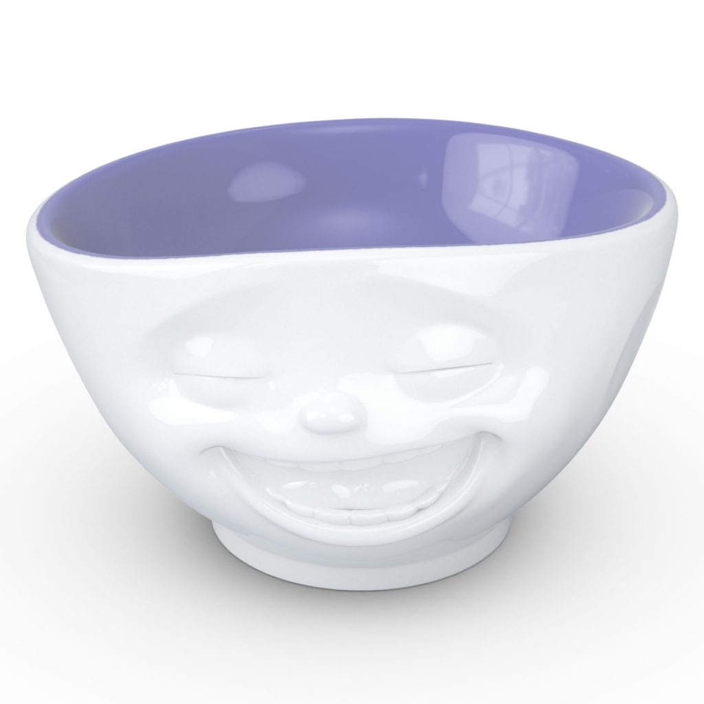 Bol 500ml En Porcelaine Humeur Du Matin Ahahah Tassen – Intérieur Violet Lavande