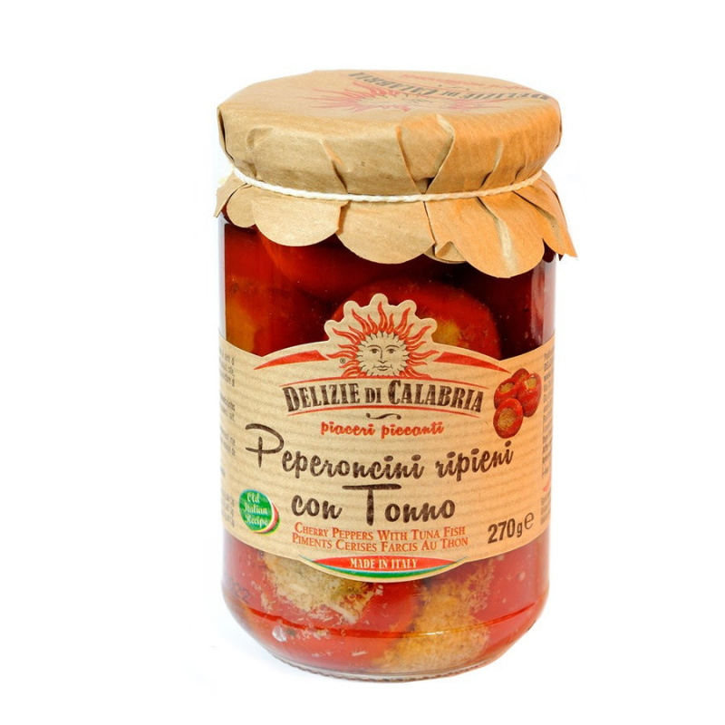 Piments Cerises Farcis Au Thon 270 Gr DELIZIE DI CALABRIA