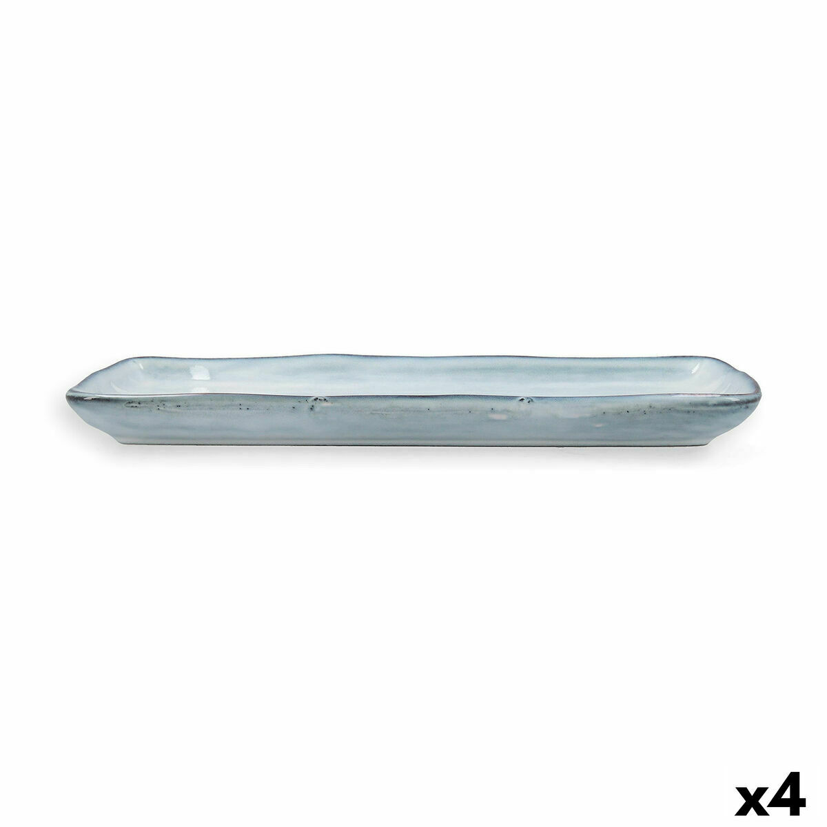 Plat À Gratin Quid Boreal Céramique Bleu (28 X 14 Cm) (pack 4x)