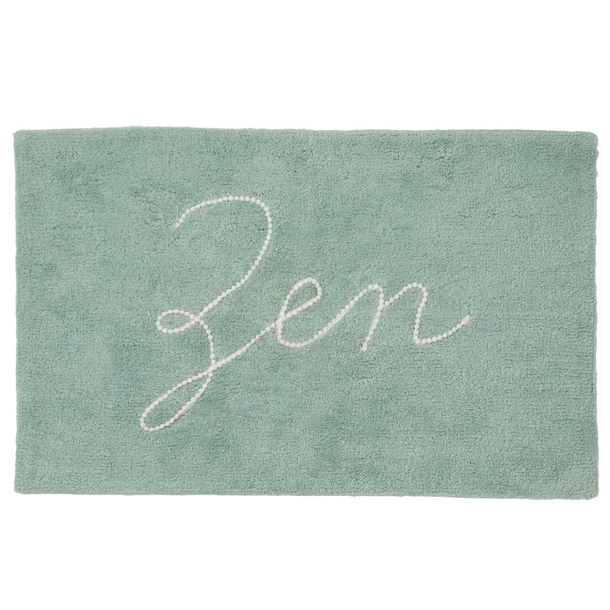 Tapis De Bain En Coton Fantaisie Vert 50x80cm
