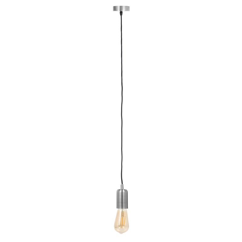 Paris Prix - Lampe Suspension Déco "vintage" 9cm Argent
