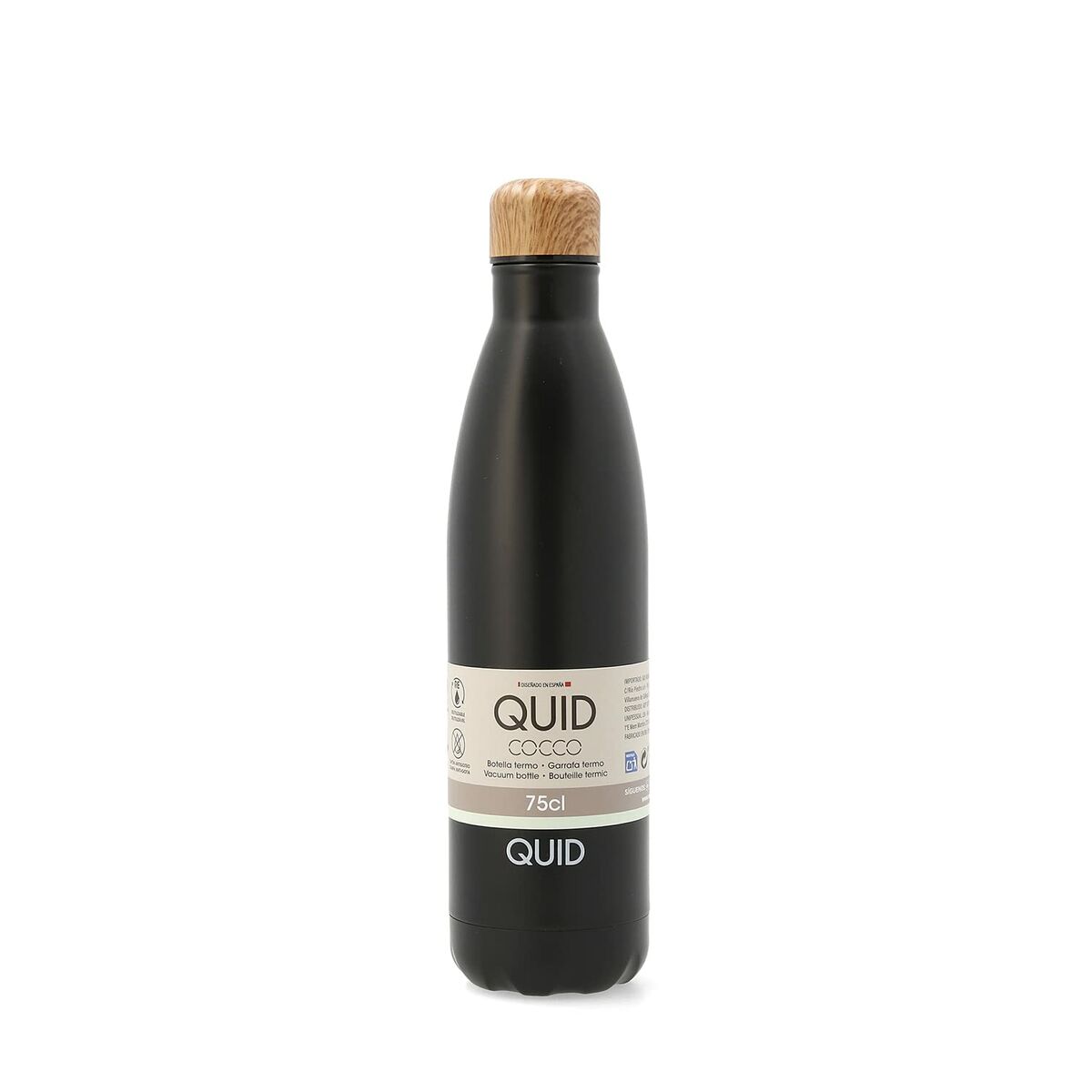 Thermos Quid Cocco Noir Métal 750 Ml