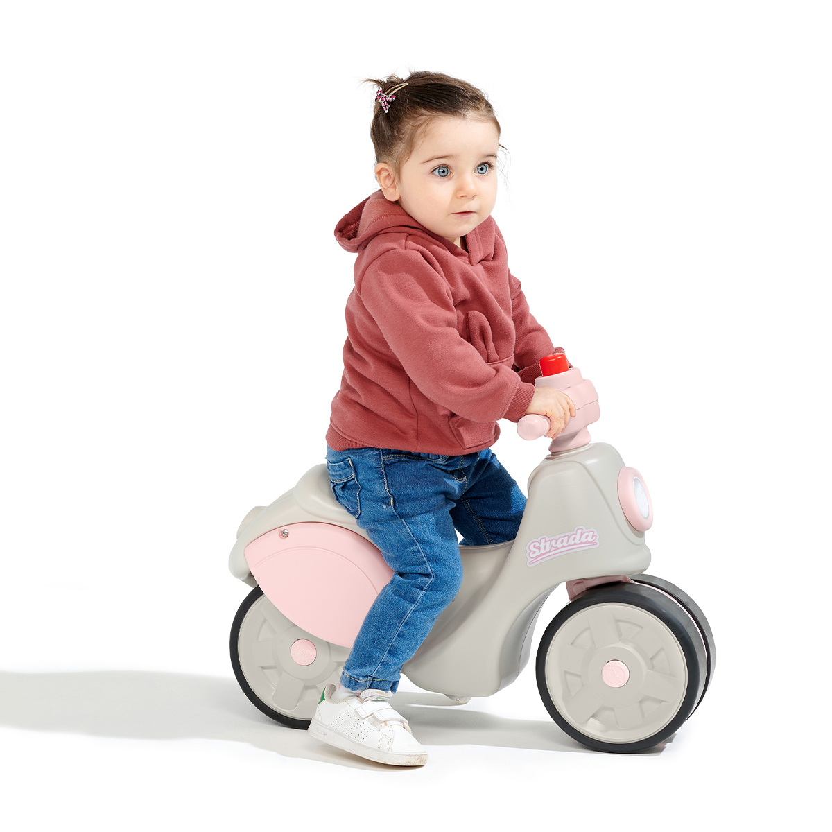 Porteur Scooter Strada - Fabriqué En France - Crème Et Rose