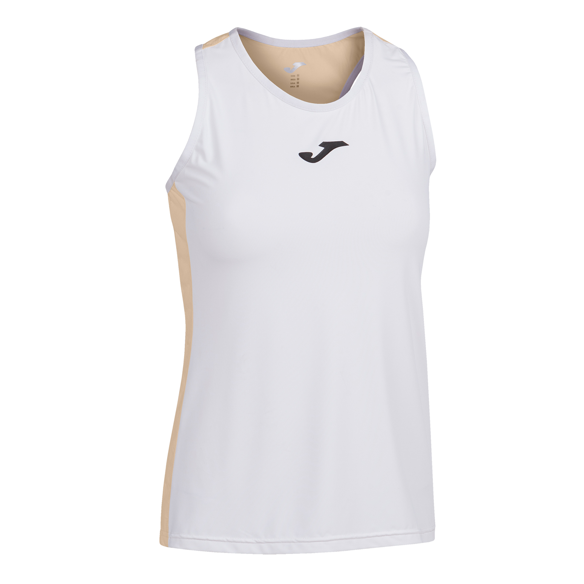Camiseta Tirantes Joma Mujer Torneo Blanco Naranja