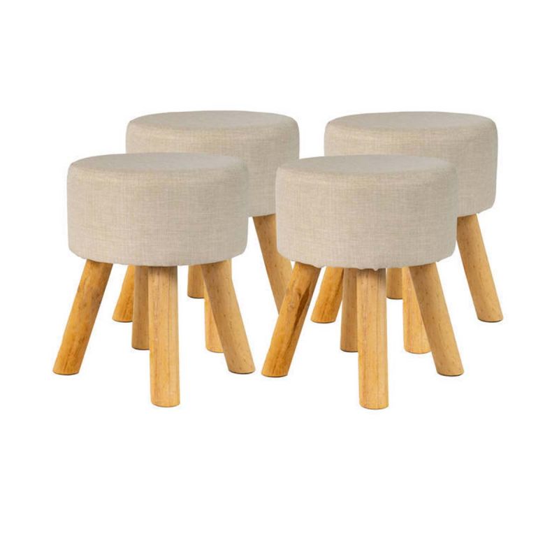 Paris Prix - Lot De 4 Tabourets Design "aston" 40cm Beige à Prix Carrefour