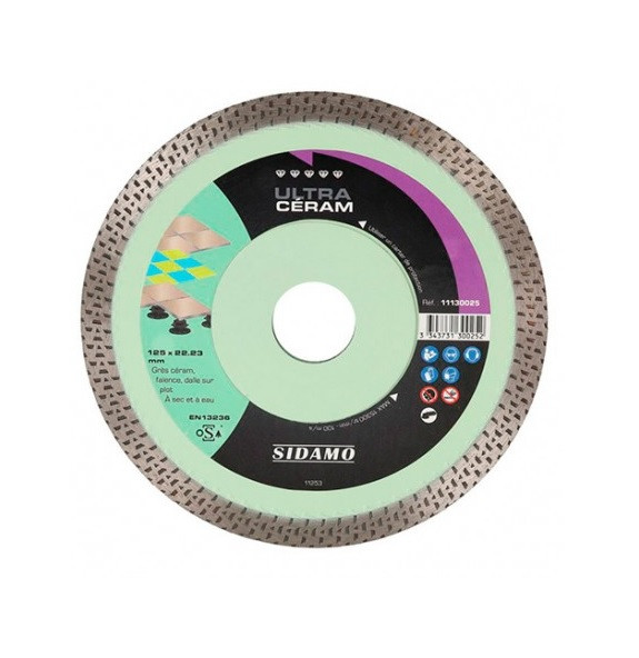 Disque Diamant Ultra Céram D. 76 X 10 X H 6 Mm Grès Céram / Faïence 11130149 Sidamo