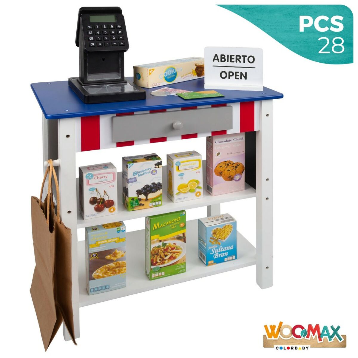 Supermarché De Jouets Woomax 28 Pièces 48 X 70 X 30 Cm
