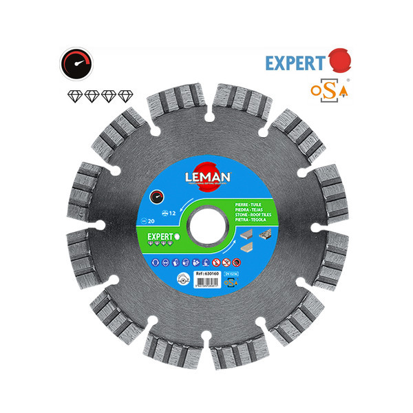 Disque Diamant Segment Turbo Granit Quartz Ø 160mm Leman