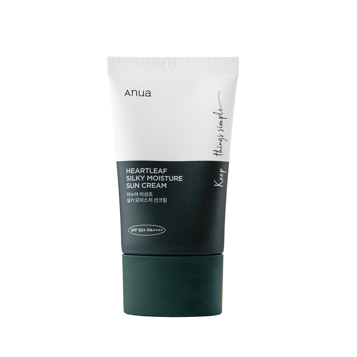 Anua Heartleaf Silky Moisture Sun Cream SPF50+ – produktový obrázok