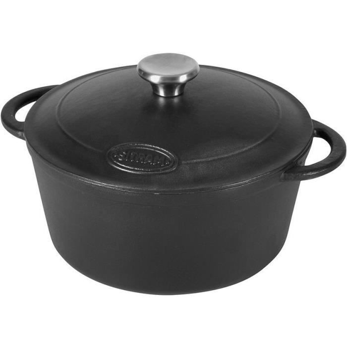 Sitram Cocotte Tradifonte L Fonte Maill E Ronde Noir Tous Feux Dont Induction