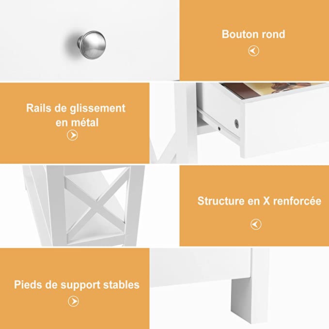 Costway Table De Console À 3 Niveaux