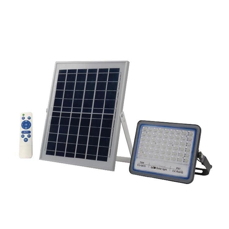 70W Solar Powered LED Flood Light with Remote Control