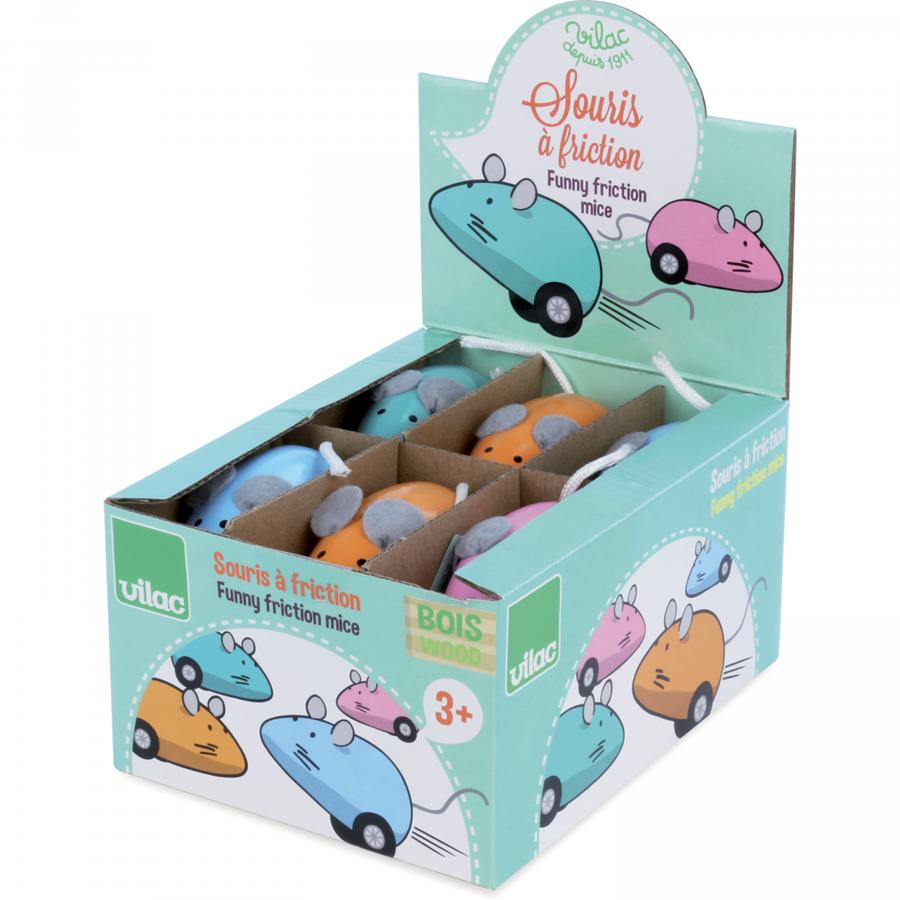 Souris À Rétrofriction - Présentoir De 12