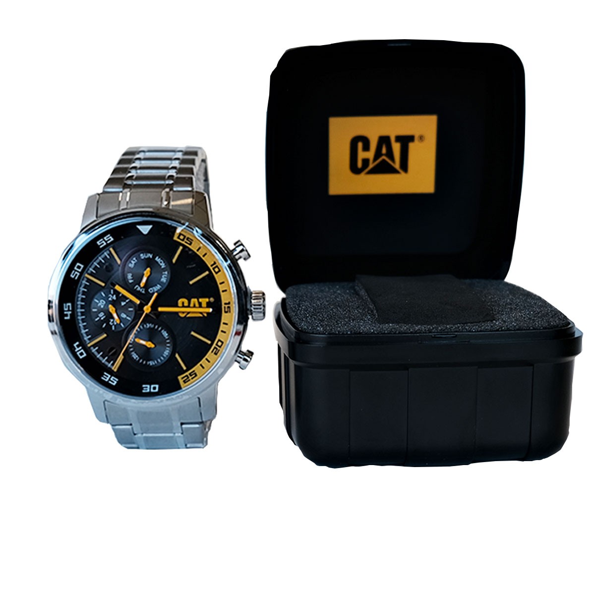 Montre Watch Ø 46 Mm Caterpillar Bracelet Acier Inoxydable
