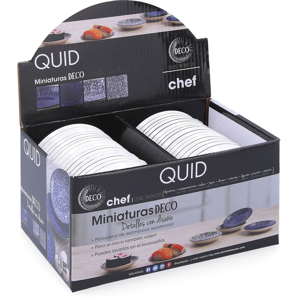 Assiette À Dessert Quid Chef Céramique Multicouleur (9 Cm) (pack 32x)