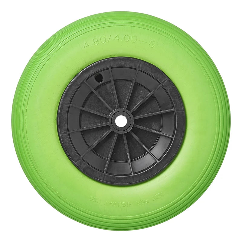 Roue Pu Avec Jante Plastique 16 Pouce 4.00-8