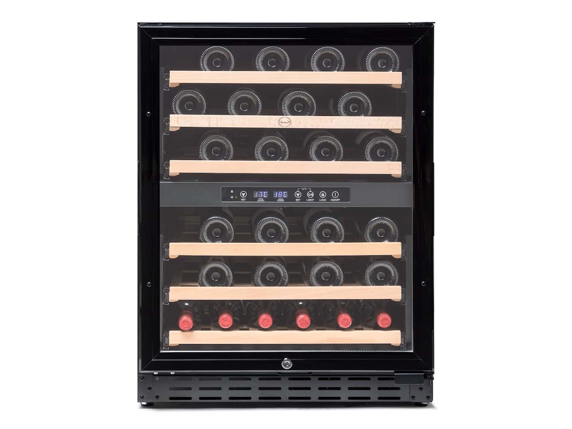 Vinobox - Cave À Vin V50 2t Noir - 46 Bouteilles