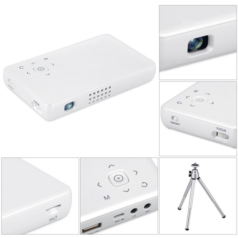 Mini Vidéoprojecteur Portable Android 1500 Lumens Pico Projecteur Wifi