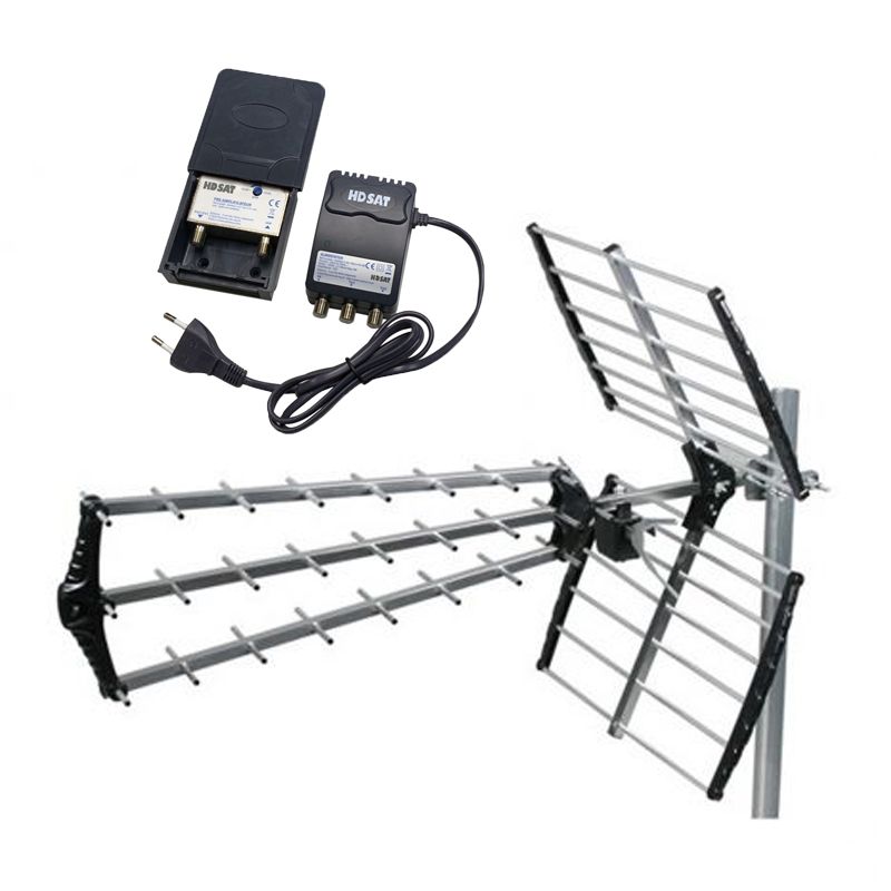 Pack Hdsat Antenne Tnt Trinappe Gain 18db Uhf Rateau + Kit — free download