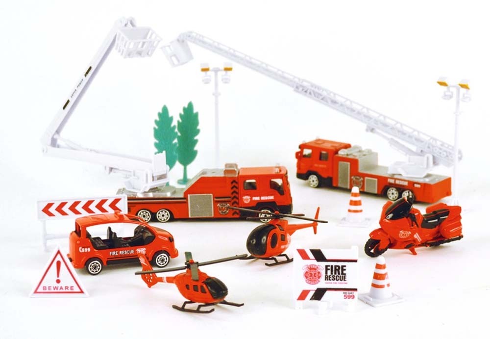 Coffret 6 V?�hicules Pompiers ?� Prix Carrefour