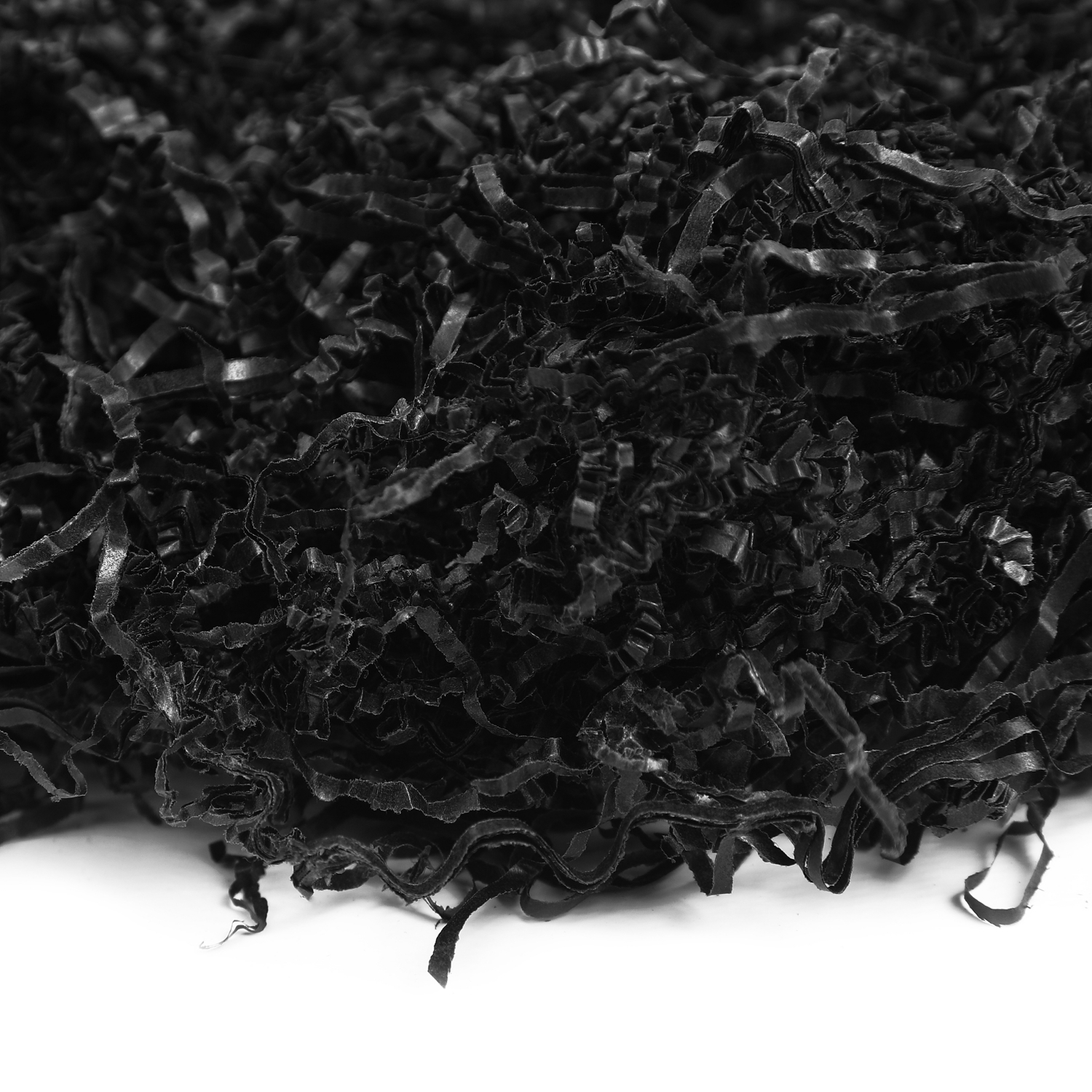 Creative Deco 1kg Frisure Papier Déchiqueté Papier Kraft Noir | Papier Cadeau Noel | Frisure Emballage | Panier Garni