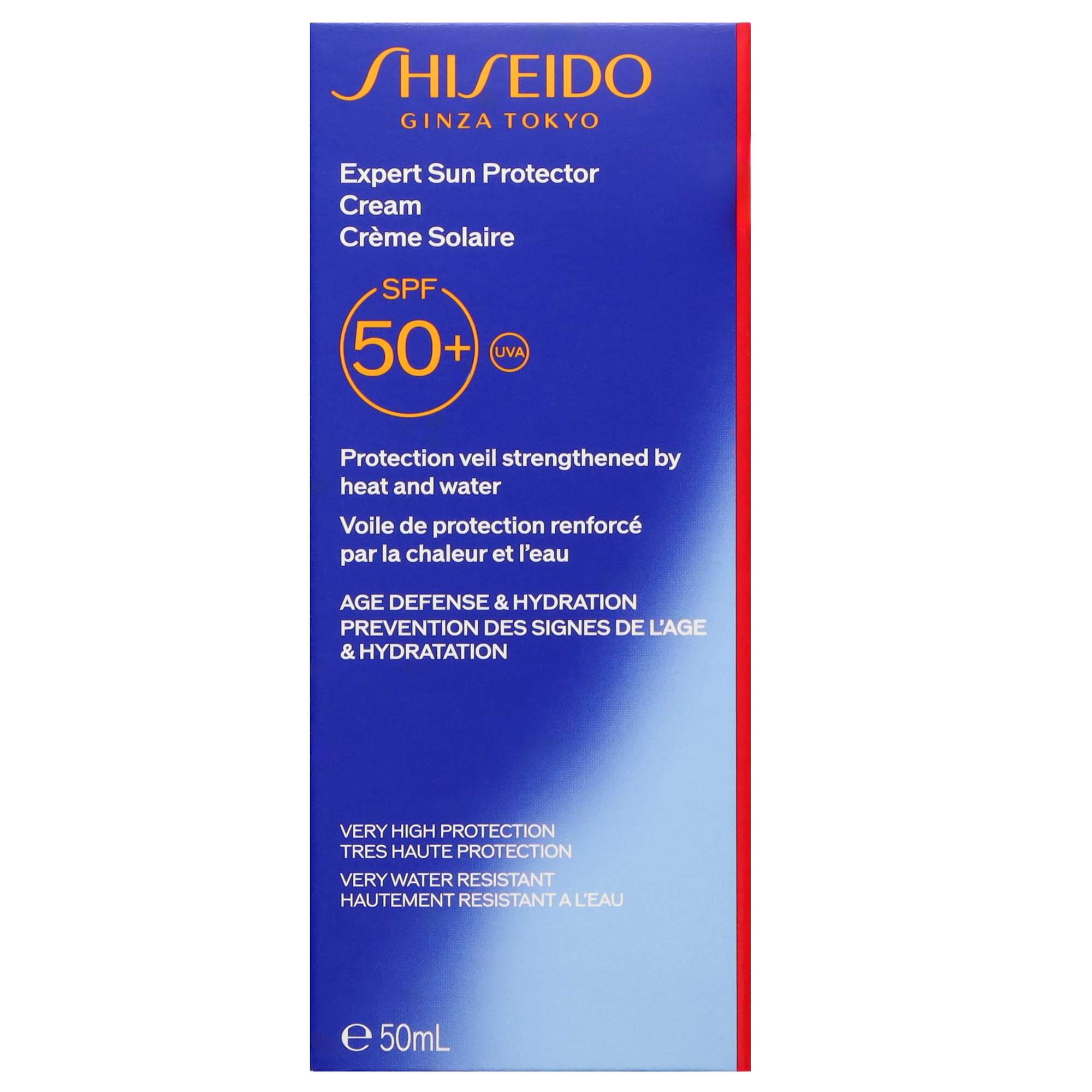 Shiseido Sun Care Expert Sun: Protector Face & Body Cream SPF50+ solprodukter dam – bild 2