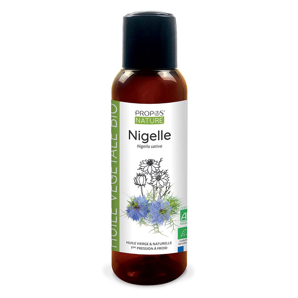 Nigelle (cumin Noir) Bio (ab) - Huile Végétale Vierge Contenance - 100 Ml PROPOS'NATURE