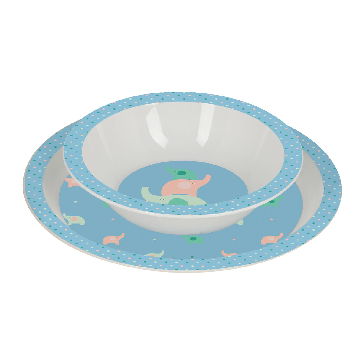 Ensemble Vaisselle Pour Enfants Safta Elefantes (4 Pièces)