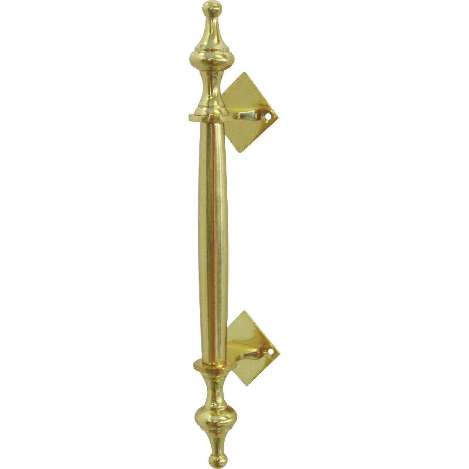 Decor Handles - Victorian Pull Handle - Solid Brass - 220mm - Brass