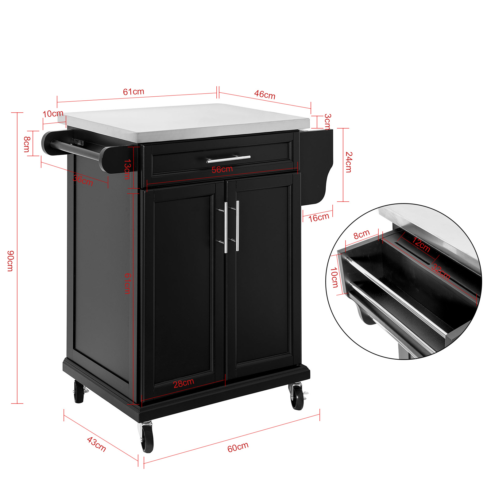 Desserte Roulante Fkw110-sch